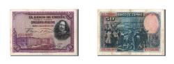 World Coins - Banknote, Spain, 50 Pesetas, 1928, 1928-08-15, EF(40-45)