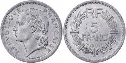 World Coins - France, 5 Francs, Lavrillier, 1945, Paris, Aluminum, , KM:888b.1