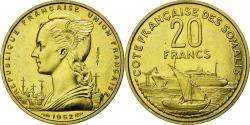 World Coins - Coin, French Somaliland, 20 Francs, 1952, Paris, , Aluminum-Bronze