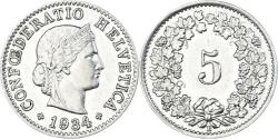 World Coins - Coin, Switzerland, 5 Rappen, 1934