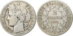 World Coins - France, 2 Francs, Cérès, 1871, Paris, Large A, Silver, , Gadoury:530