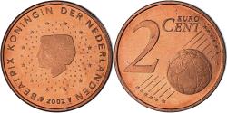 World Coins - Netherlands, 2 Euro Cent, 2002, Utrecht, , Copper Plated Steel, KM:235