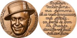 World Coins - France, Medal, Musique, Chanson, Maurice Chevalier, Bronze,
