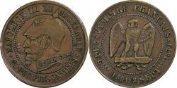 World Coins - France, Napoleon III, Module de 5 Centimes, 1870, Paris, Satirique, Bronze
