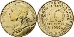 World Coins - France, 10 Centimes, Marianne, 1996, Paris, Aluminum-Bronze,