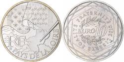 World Coins - France, 10 Euro, 2010, Paris, Pays De La Loire, , Silver, KM:1665