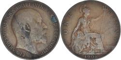 World Coins - Coin, Great Britain, Edward VII, Penny, 1908, , Bronze, KM:794.2