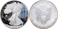 Us Coins - United States, 1 Dollar, 1 Oz, Silver Eagle, Jacques Cartier, 2016