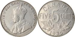 World Coins - Coin, Canada, George V, 5 Cents, 1935, Royal Canadian Mint, Ottawa,