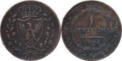 World Coins - Italian States, SARDINIA, Carlo Felice, Centesimo, 1826, Genoa, Copper