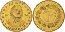 World Coins - Estonia, 10 Euro Cent, 2004, unofficial private coin, , Brass