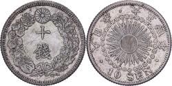 World Coins - Japan, Yoshihito, 10 Sen, Taishō Era, Yr. 4 (1915), Silver,