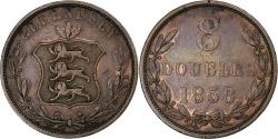 World Coins - Guernsey, 8 Doubles, 1858, Birmingham, Copper,