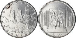 World Coins - Coin, San Marino, 100 Lire, 1976, Rome, , Steel, KM:57