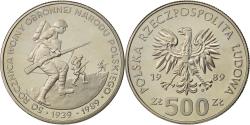 World Coins - Poland, 500 Zlotych, 1989, Warsaw, , Copper-nickel, KM:185