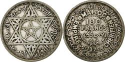 World Coins - MOROCCO, 100 Francs, 1953, Paris, KM #52, , Silver, 4.01