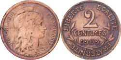 World Coins - France, 2 Centimes, Dupuis, 1909, Paris, Bronze, , Gadoury:107, KM:841