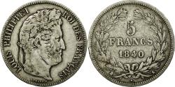 World Coins - Coin, France, Louis-Philippe, 5 Francs, 1840, Bordeaux, , Silver