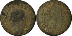 World Coins - Coin, France, Louis XIII, Double tournois de Warin, tête à gauche, Double