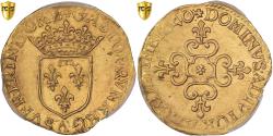 World Coins - Principality of Dombes, Gaston d'Orléans, Ecu d'or, 1640, Trévoux, Gold, PCGS
