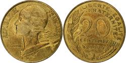 World Coins - France, 20 Centimes, Marianne, 2000, Paris, Aluminum-Bronze,