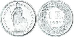 World Coins - Coin, Switzerland, Franc, 1967, Bern, , Silver, KM:24