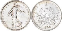 World Coins - Coin, France, Semeuse, 5 Francs, 1960, , Silver, KM:926, Gadoury:770