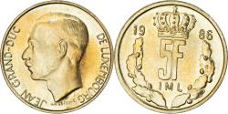 World Coins - Coin, Luxembourg, 5 Francs, 1986