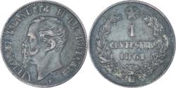 World Coins - Coin, Italy, Centesimo, 1861, Milan, , Bronze, KM:1.1