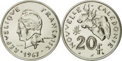 World Coins - Coin, New Caledonia, 20 Francs, 1967, Paris, ESSAI, , Nickel, KM:E12