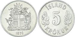 World Coins - Coin, Iceland, 5 Kronur, 1970