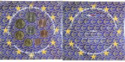 World Coins - France, Coffret 1c. à 2€, 2002, Monnaie de Paris, FDC.BU,
