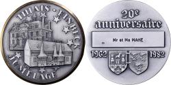 World Coins - France, Medal, Thiais-Einbeck, 20 Ans de Jumelage, 1982, Silvered bronze, J.
