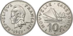 World Coins - New Caledonia, 10 Francs, 1967, Paris, Chouette, Nickel, , Lecompte:86