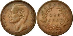 World Coins - Coin, Sarawak, Charles J. Brooke, Cent, 1870, Heaton, , Copper, KM:6