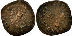World Coins - Coin, France, Double Tournois, 1594, Troyes, , Copper, Duplessy:1186