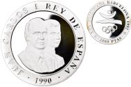 World Coins - Coin, Spain, Juan Carlos I, 2000 Pesetas, 1990, Proof, , Silver, KM:859