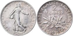 World Coins - Coin, France, Semeuse, 2 Francs, 1919, Paris, , Silver, KM:845.1