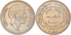 World Coins - Coin, Jordan, Hussein, 100 Fils, Dirham, 1977/AH1397, , Copper-nickel