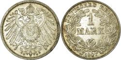 World Coins - Coin, GERMANY - EMPIRE, Wilhelm II, Mark, 1907, Karlsruhe, , Silver