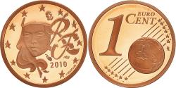 World Coins - France, Euro Cent, 2010, Paris, BE, , Copper Plated Steel, Gadoury:1