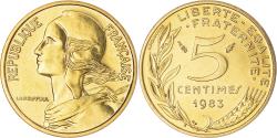 World Coins - Coin, France, Marianne, 5 Centimes, 1983, Paris, série FDC,