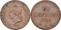 World Coins - France, 1 Centime, Dupré, 1849, Paris, Bronze, , Gadoury:84