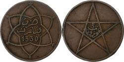 World Coins - Morocco, 5 Mouzounas, 1911, Paris, Bronze, , Lecompte:65