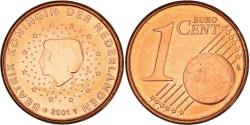 World Coins - Netherlands, Euro Cent, 2001, Utrecht, FDC, , Copper Plated Steel