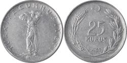 World Coins - Coin, Turkey, 25 Kurus, 1965