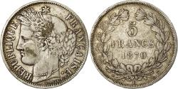 World Coins - Coin, France, Cérès, 5 Francs, 1870, Bordeaux, , Silver, KM:818.4