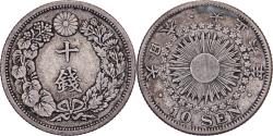 World Coins - Japan, Yoshihito, 10 Sen, Taishō Era, Yr. 6 (1917), Silver,