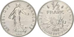 World Coins - France, 1/2 Franc, Semeuse, 1985, Paris, Nickel, , Gadoury:429