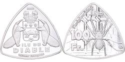 World Coins - Coin, Guyana, 100 Francs, 2022, Ile du diable.BE, , Cupronickel plaqué